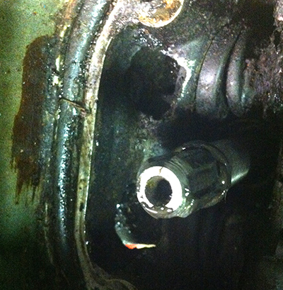 exhaust housing holes